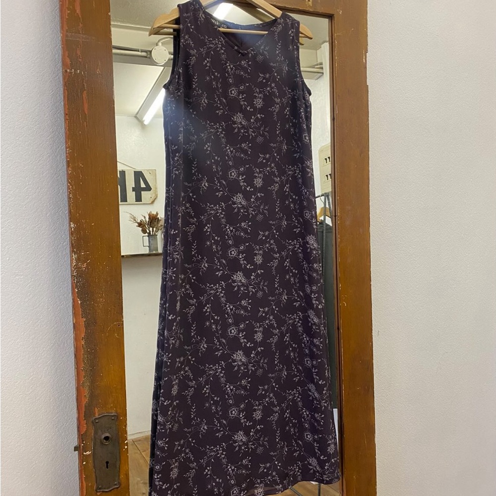 Vintage Flower Long Dress
